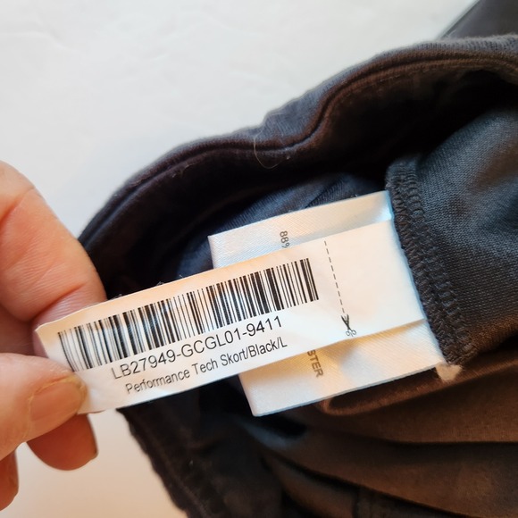 Quince Womens Skort Size Large Black Performance Tech Athletic Skirt Zip Pockets - Picture 6 of 16